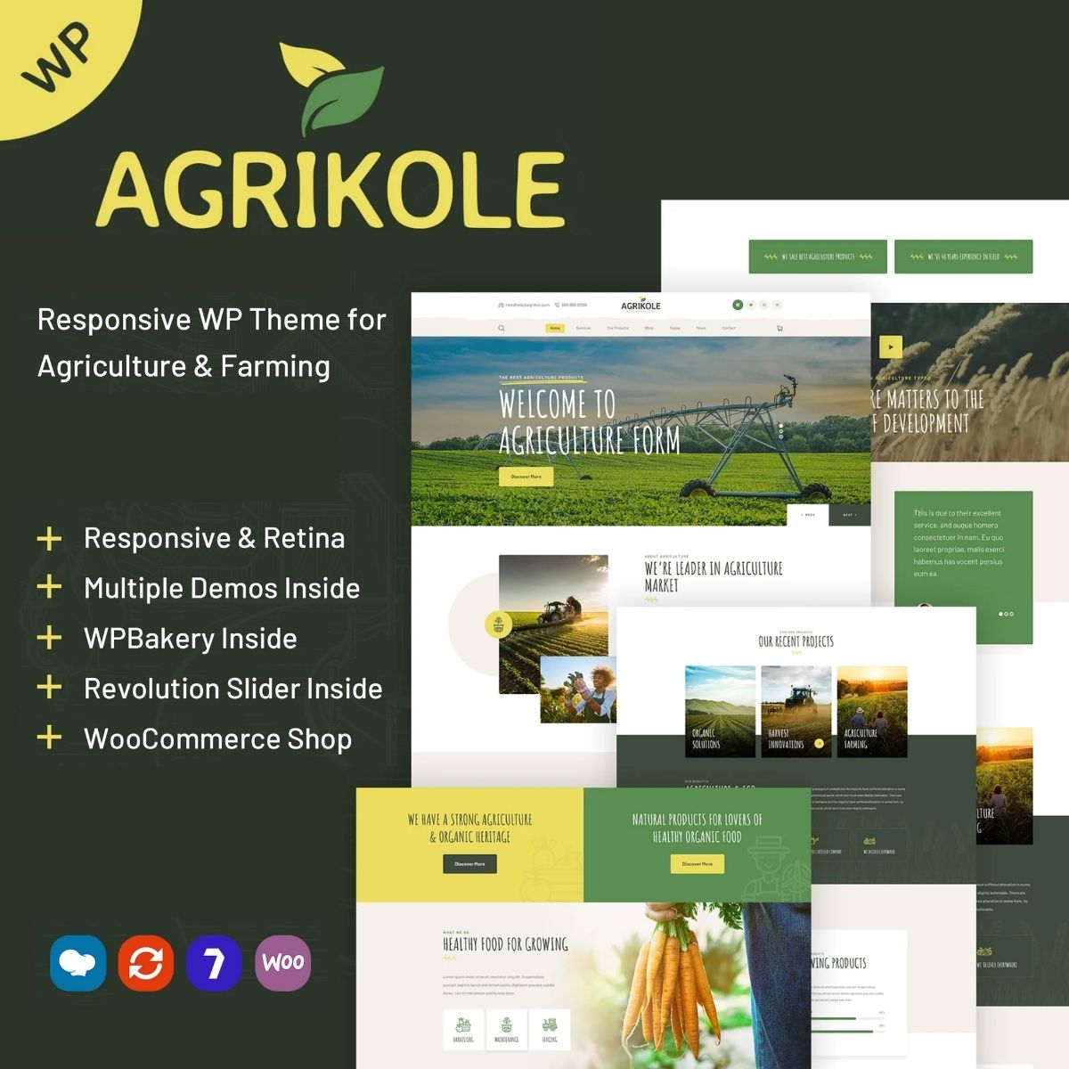 Agrikole - Chủ đề WordPress Responsive cho Nông nghiệp & Trồng trọt