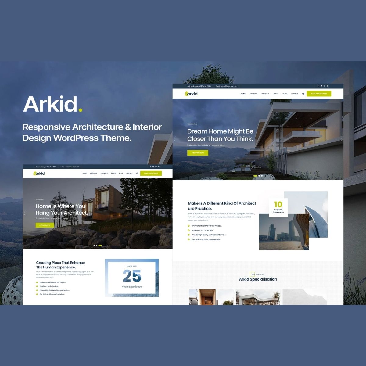 Arkid - Architecture and Interior Design WordPress Theme