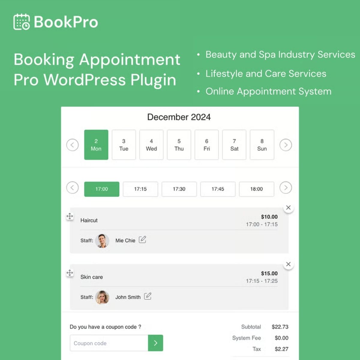 BookPro - Appointment Booking WordPress Plugin