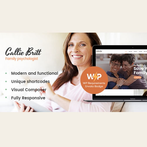 Callie Britt | Family Counselling Psychology WordPress Theme