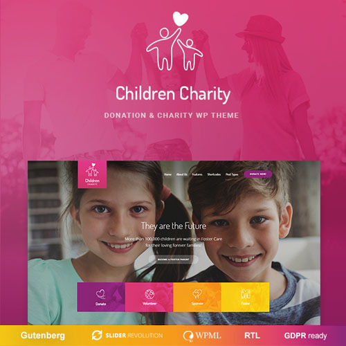 Children Charity - Nonprofit & NGO WordPress Theme