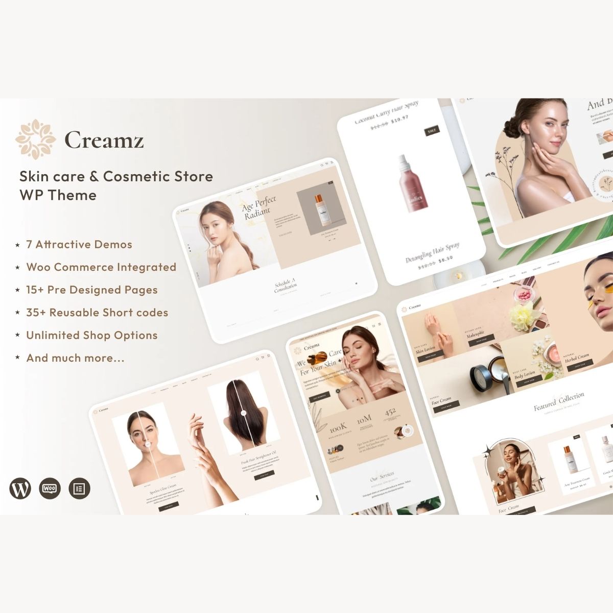 Creamz - Beauty Salon & Spa WooCommerce