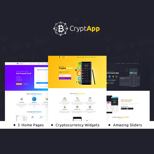 CryptApp WordPress Theme $4.49 (93% Off) | PluginTheme.net