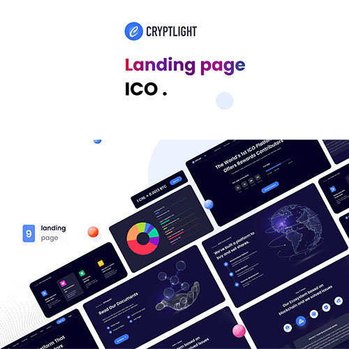Cryptlight - ICO NFT AI Landing Page WordPress Theme