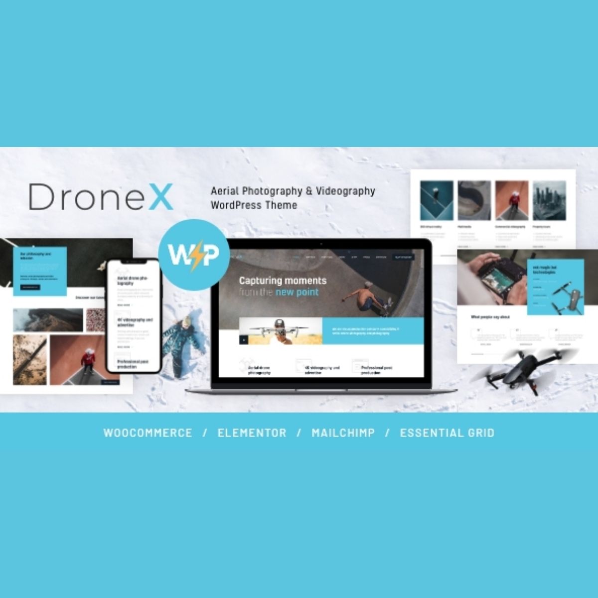 DroneX | Aerial Photography & Videography WordPress Theme