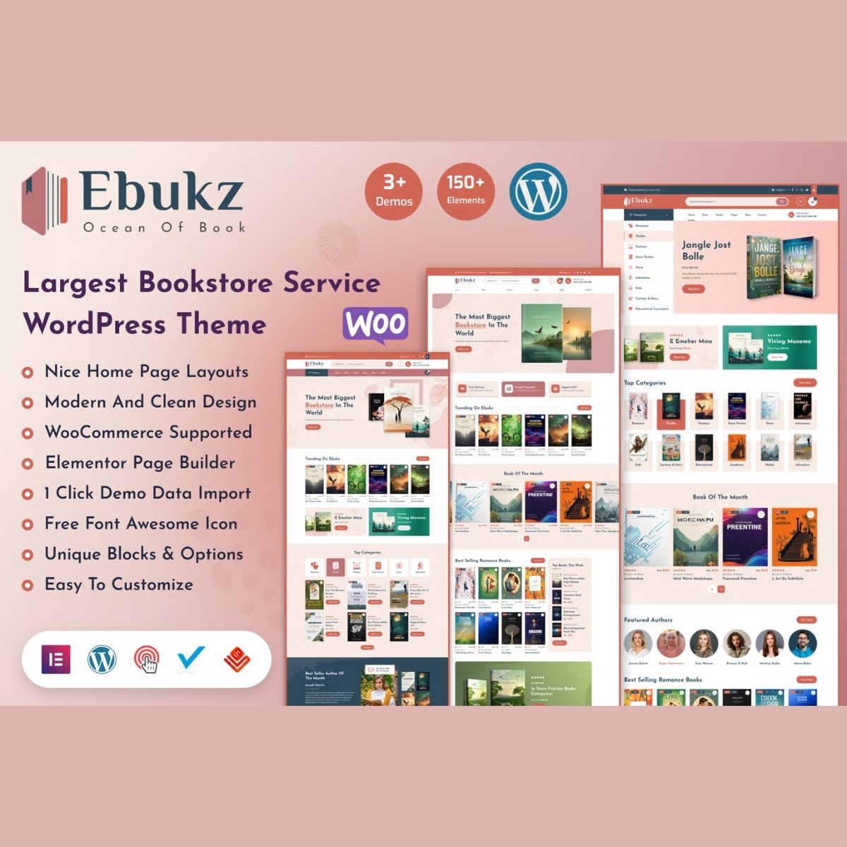 Ebukz - eBook & eReading Shop WordPress Theme