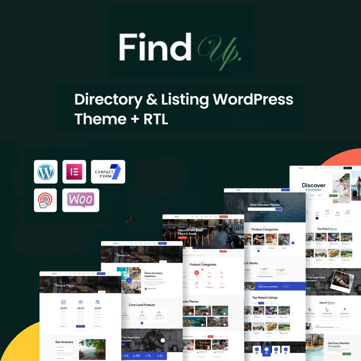 Findup - Directory & Listing WordPress Theme + RTL