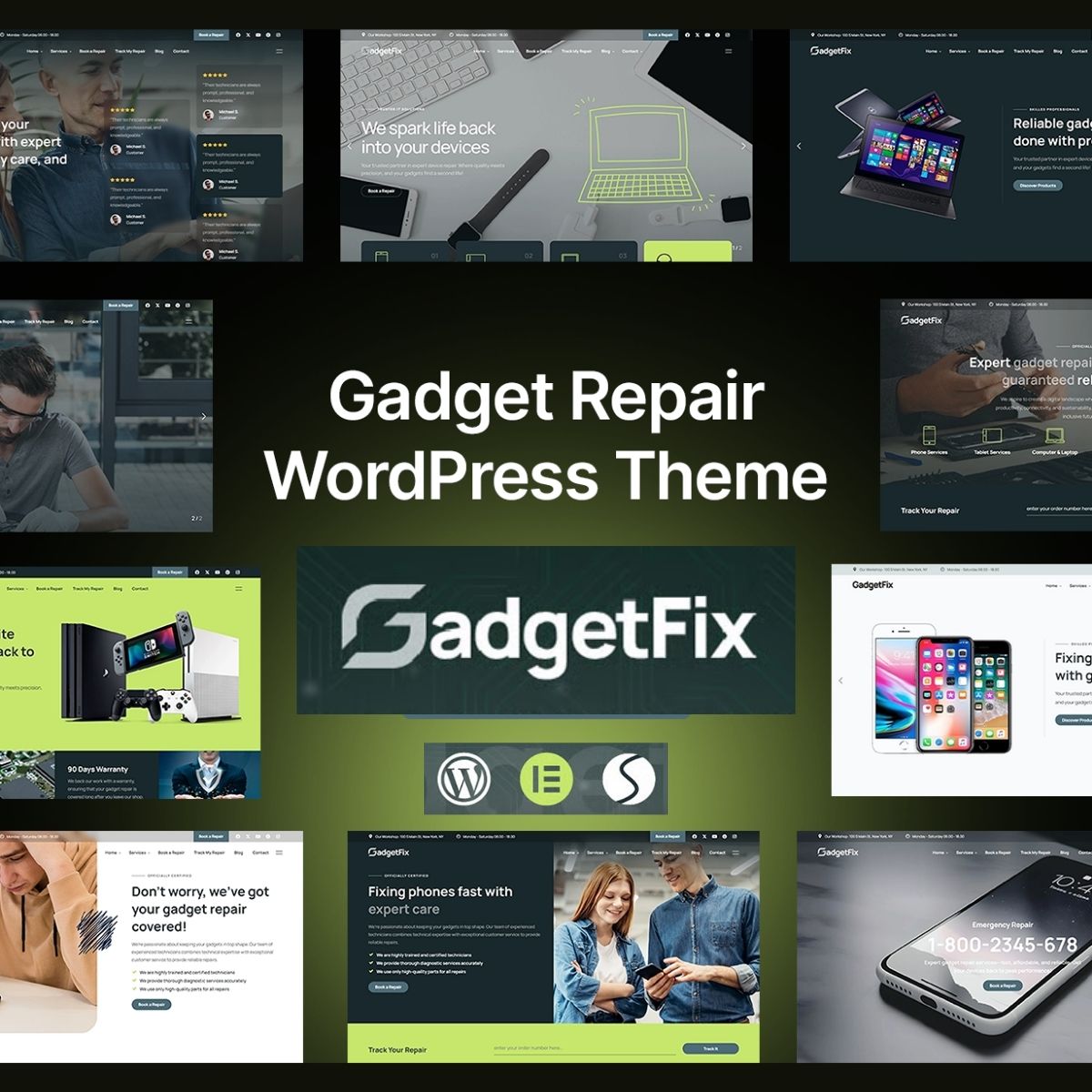 Gadgetfix - Phone and Gadget Repair Service WordPress Theme