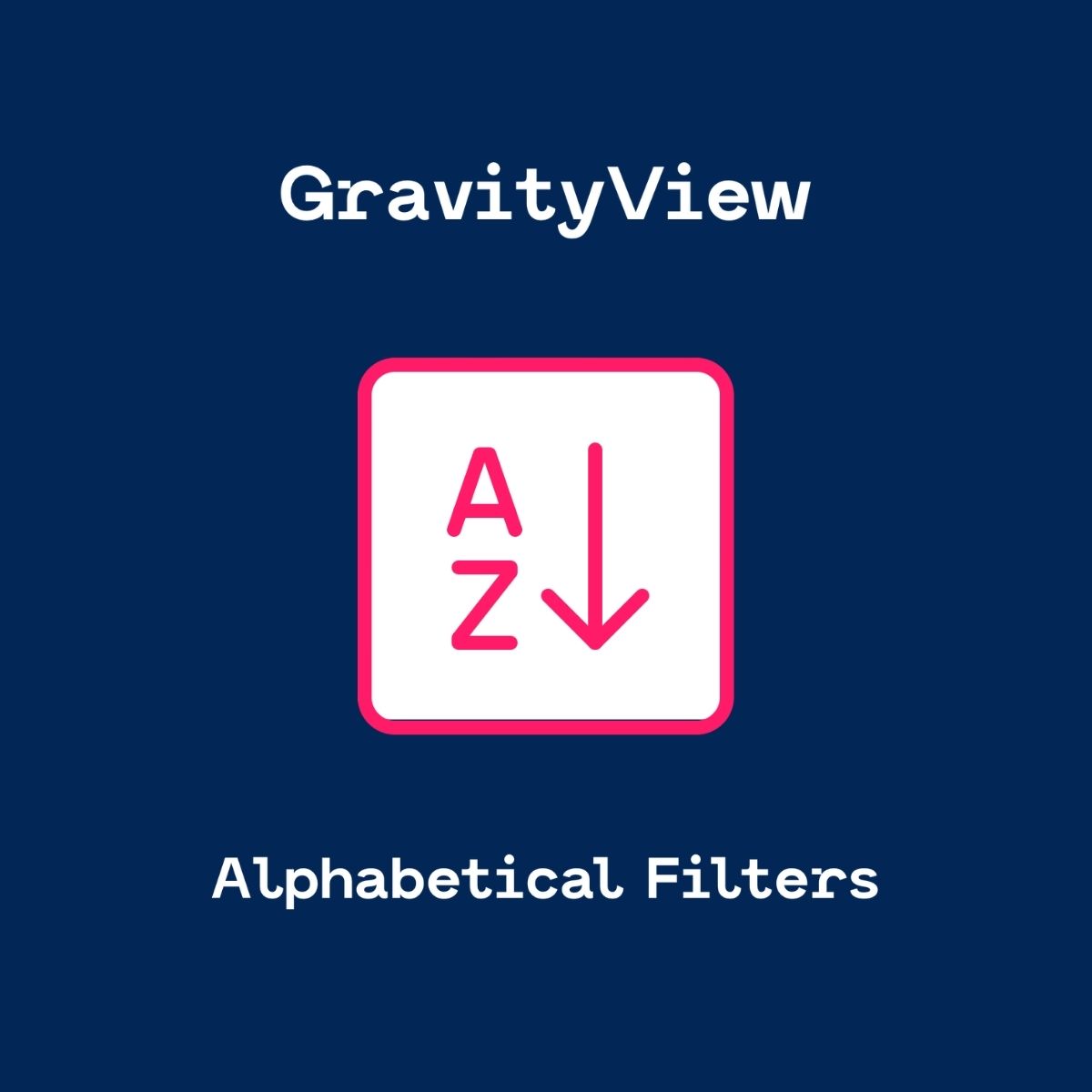 GravityView - A-Z Filters Extension