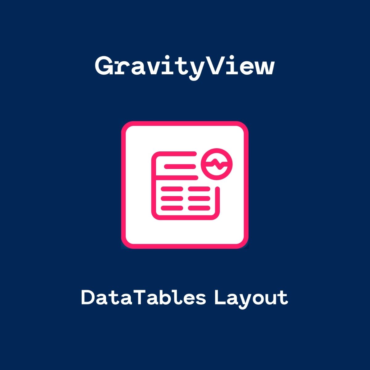 GravityView - DataTables Extension