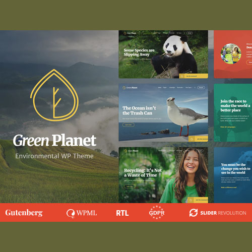 Ecology & Environment WordPress Theme - Green Planet