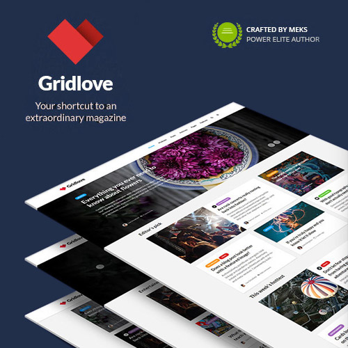 Gridlove $4.49 (93% 折扣) | PluginTheme.net
