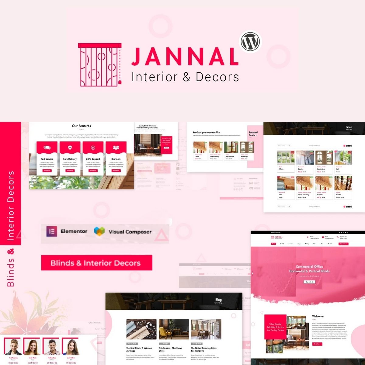 Jannal - Curtains & Doors WordPress Theme