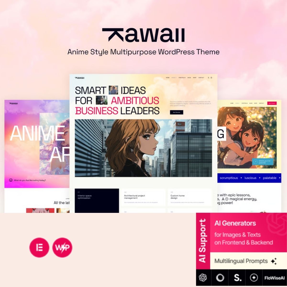 Kawaii - Anime Creative Original WordPress Theme