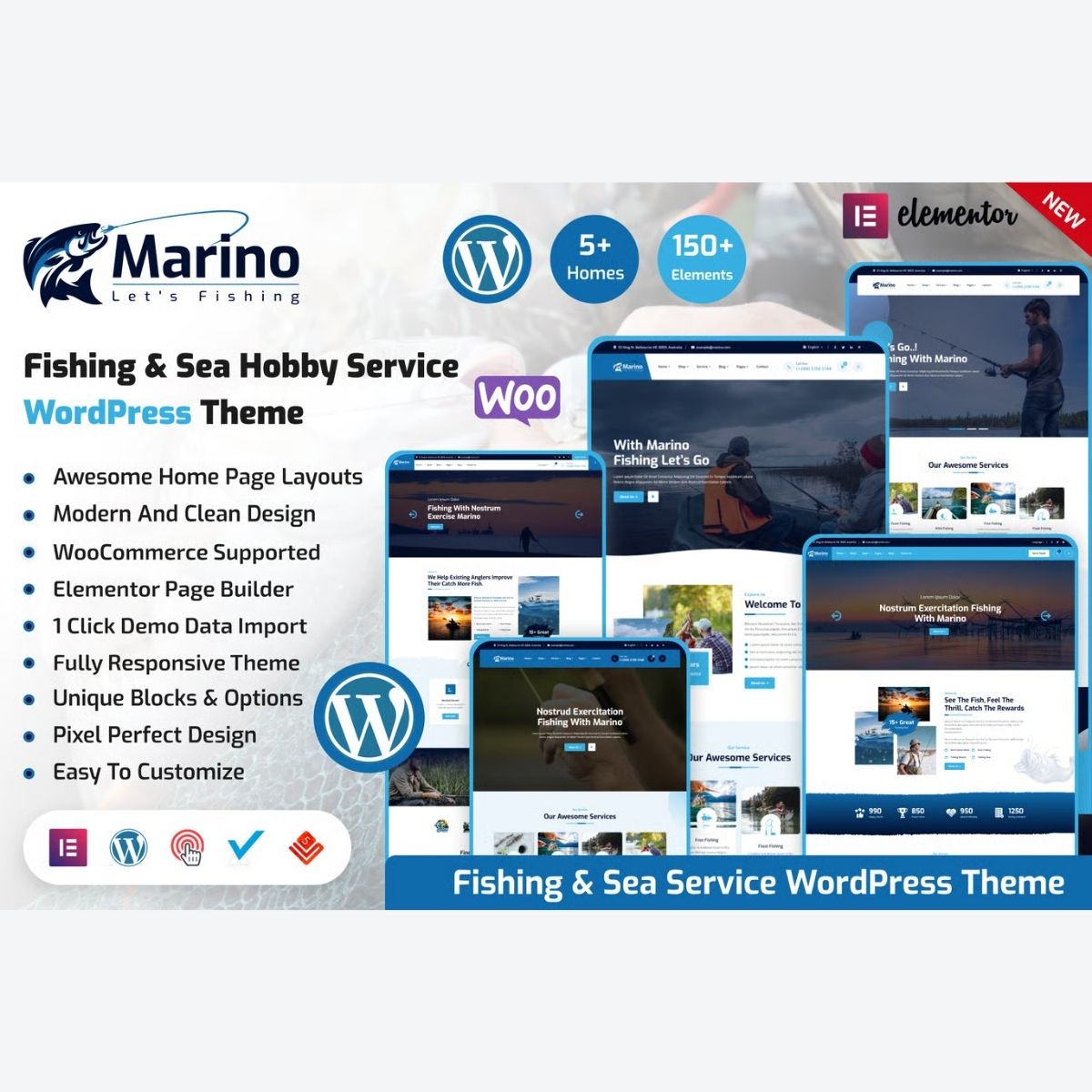 Marino - Fishing & Sea Hobby WordPress Theme