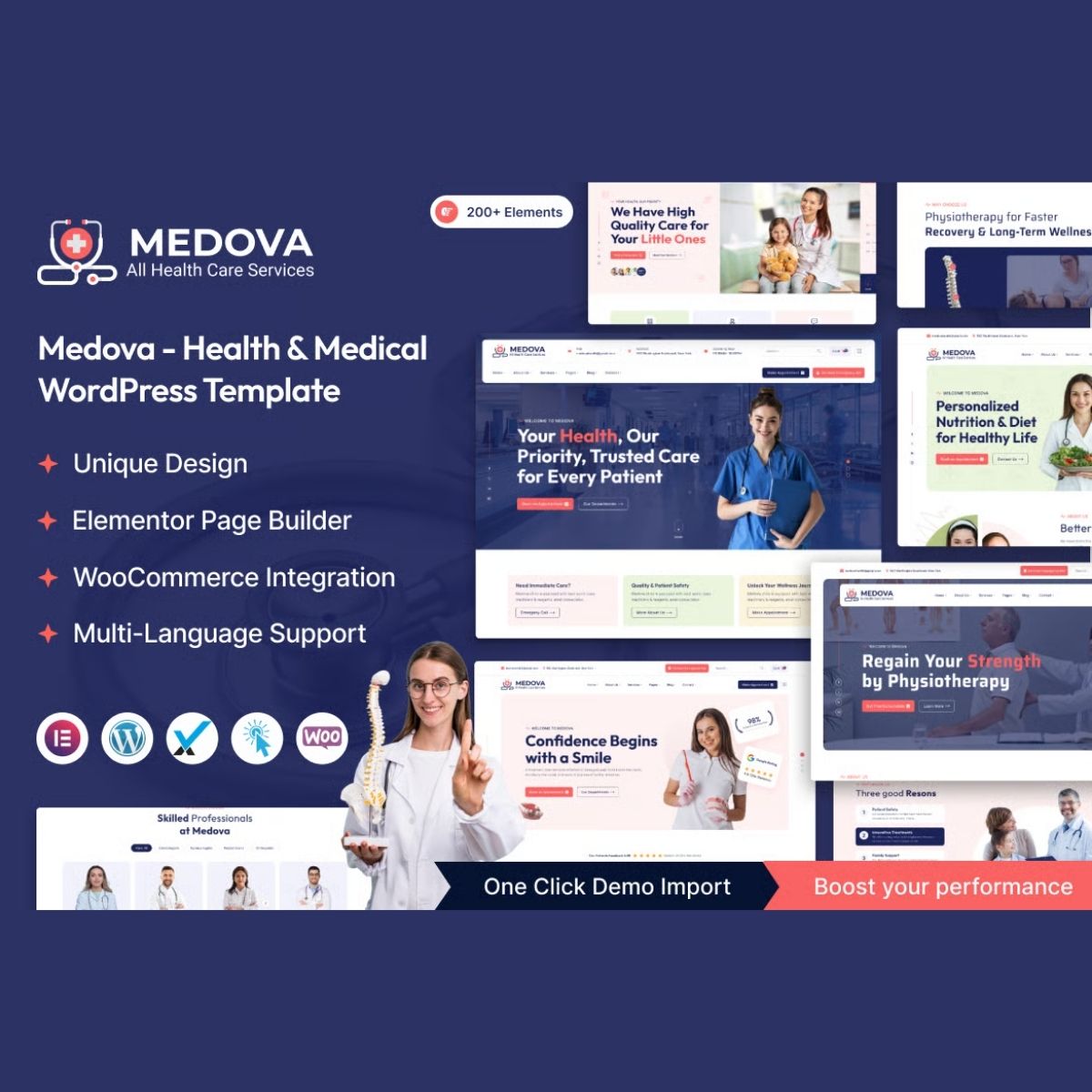 Medova – Health & Medical WordPress Theme