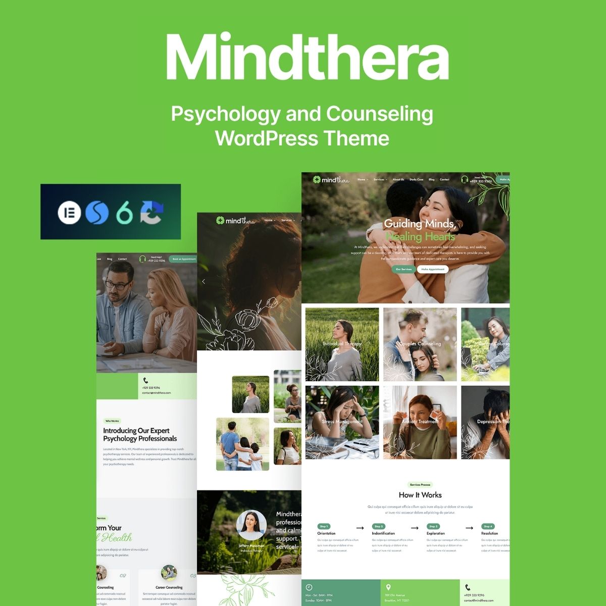 Mindthera - Psychology and Counseling WordPress Theme