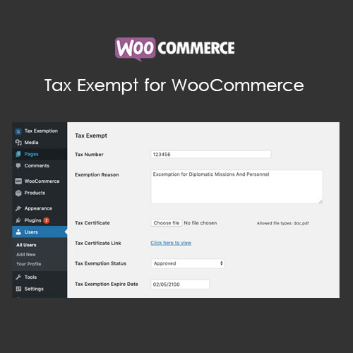 Tax Exempt for WooCommerce
