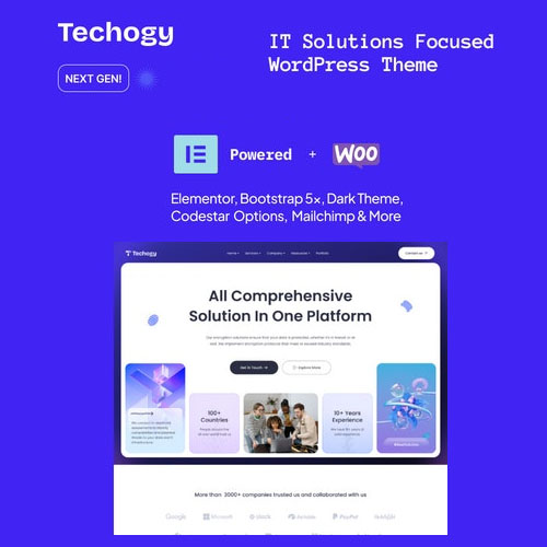 Techogy - IT Solutions & Services WordPress Theme