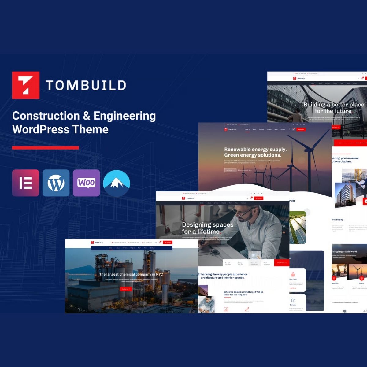 Tombuild – Construction & Engineering WordPress Theme
