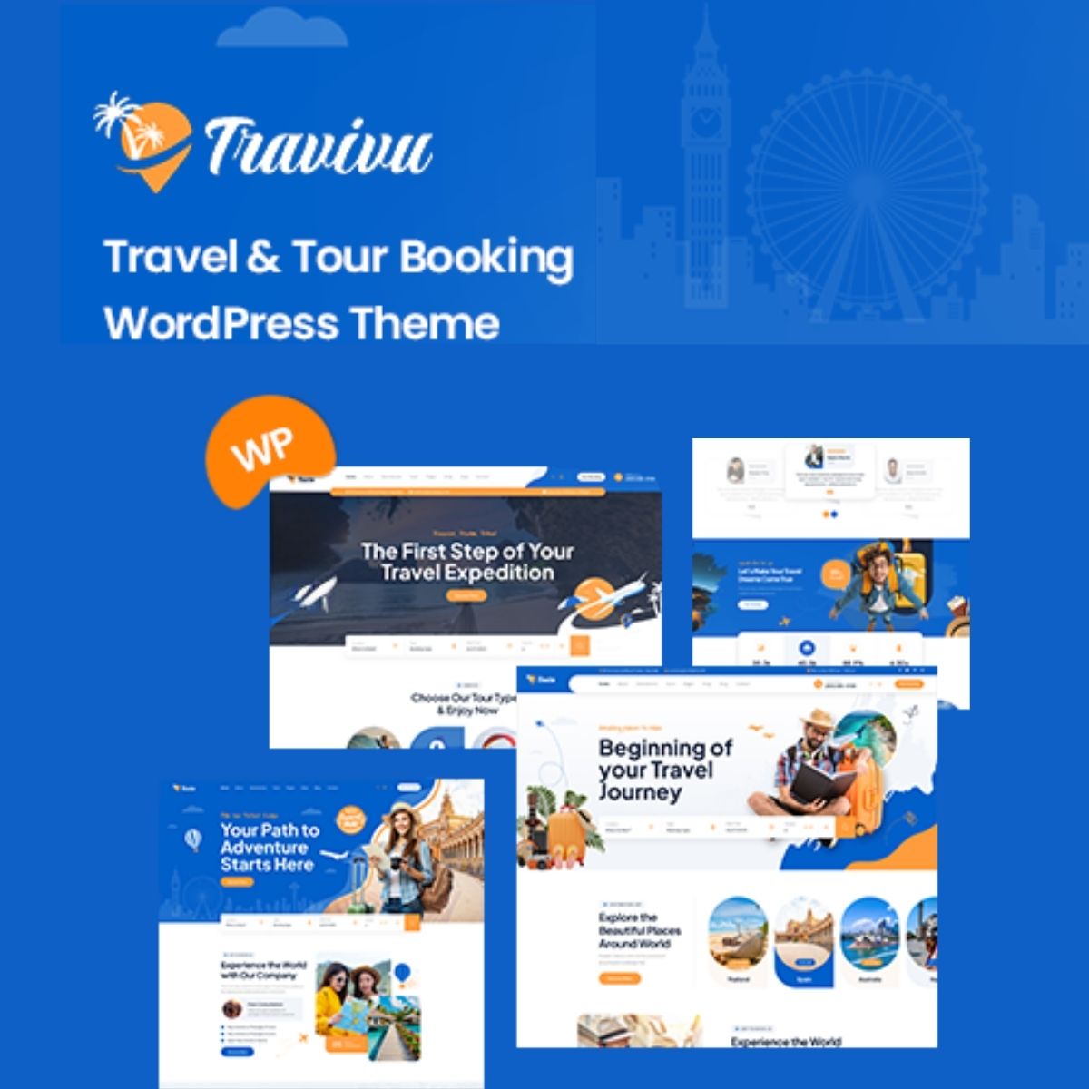 Travivu - Travel & Tour Booking WordPress Theme