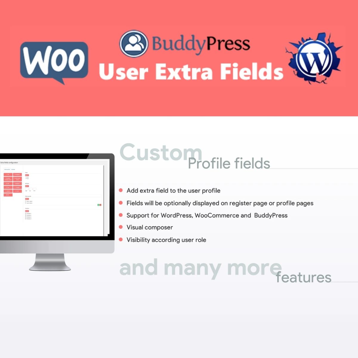 User Extra Fields $4.49 (87% Off) | PluginTheme.net