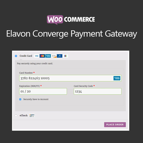 WooCommerce Elavon Converge Payment Gateway