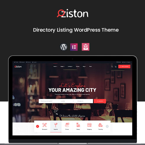 Ziston - Directory Listing WordPress Theme