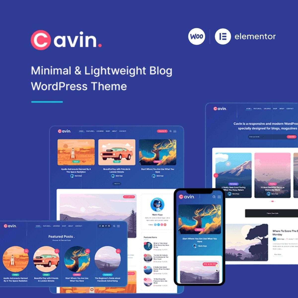 Cavin | 极简轻量级WordPress博客主题