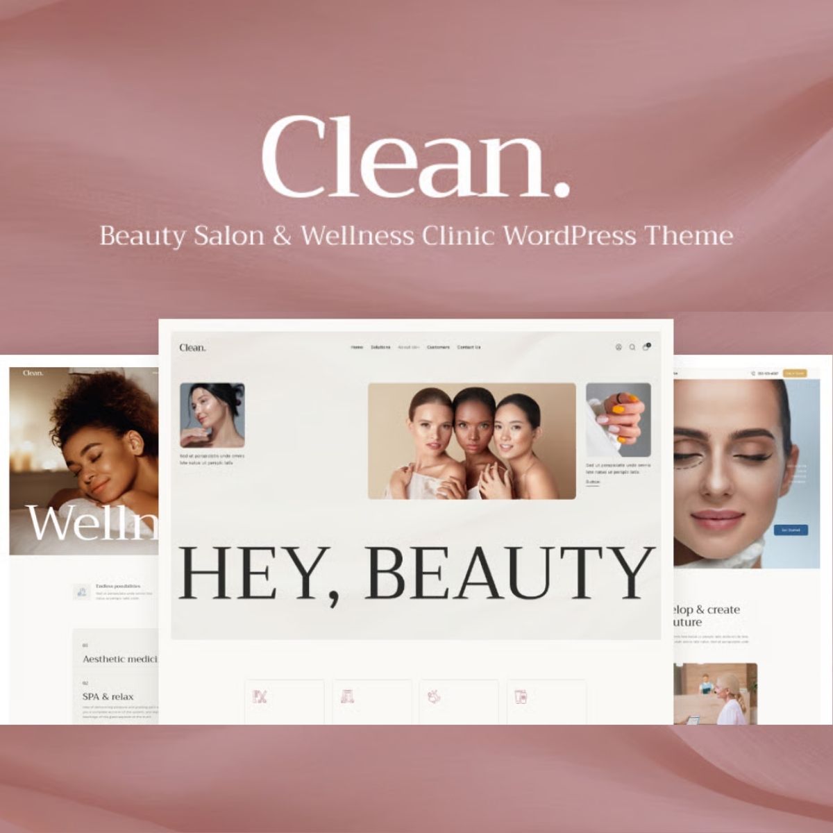 Clean - Beauty Salon & Wellness Clinic WordPress Theme