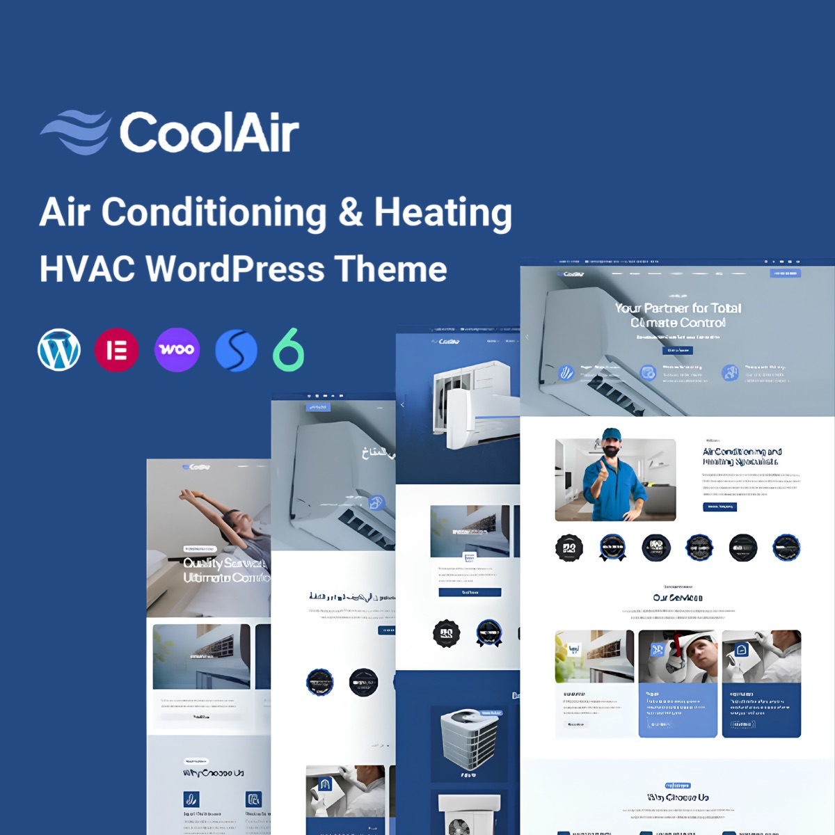 Coolair - Air Conditioning & Heating HVAC WordPress Theme