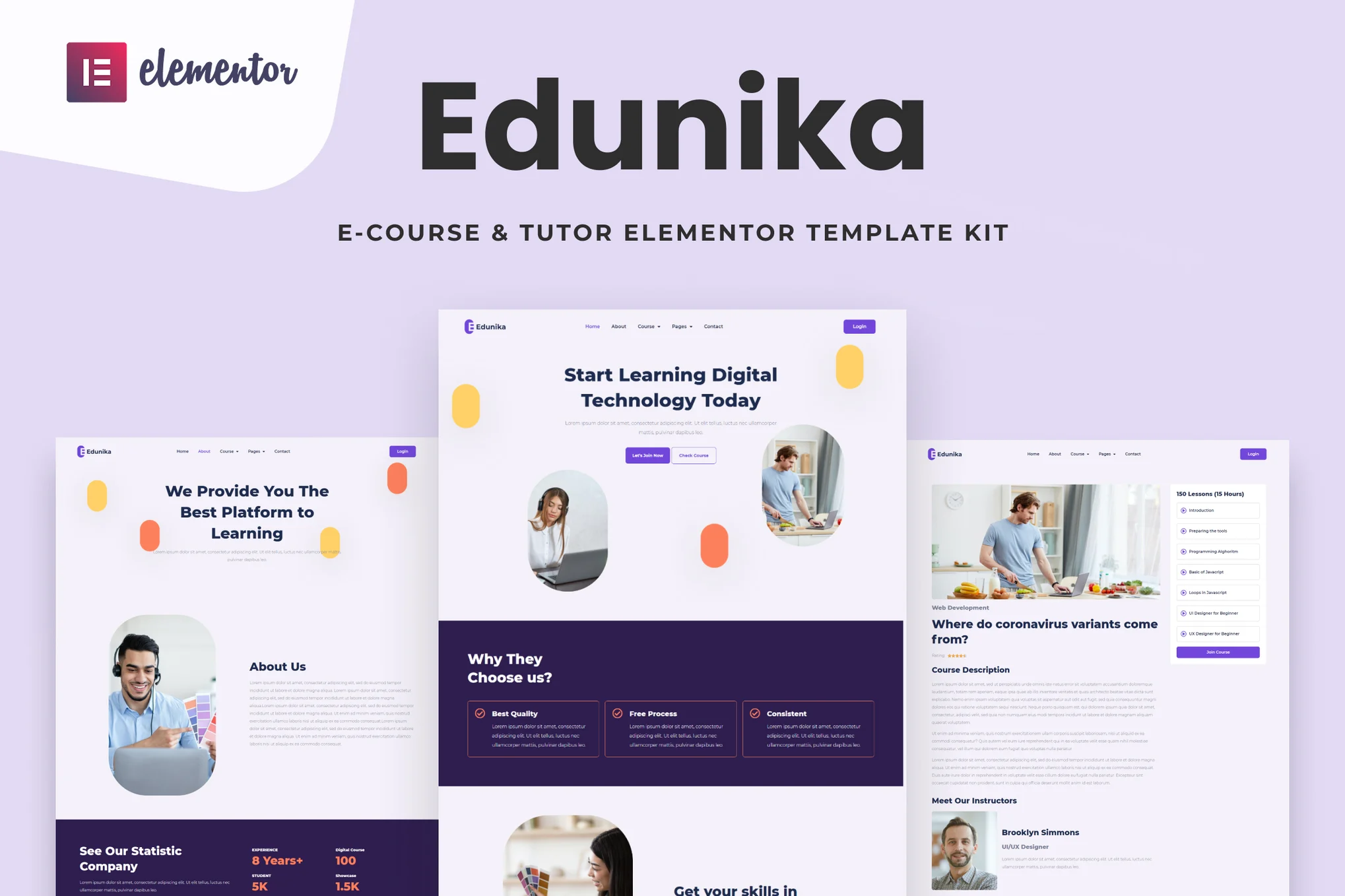 Edunika - Online Education Elementor Template Kit 