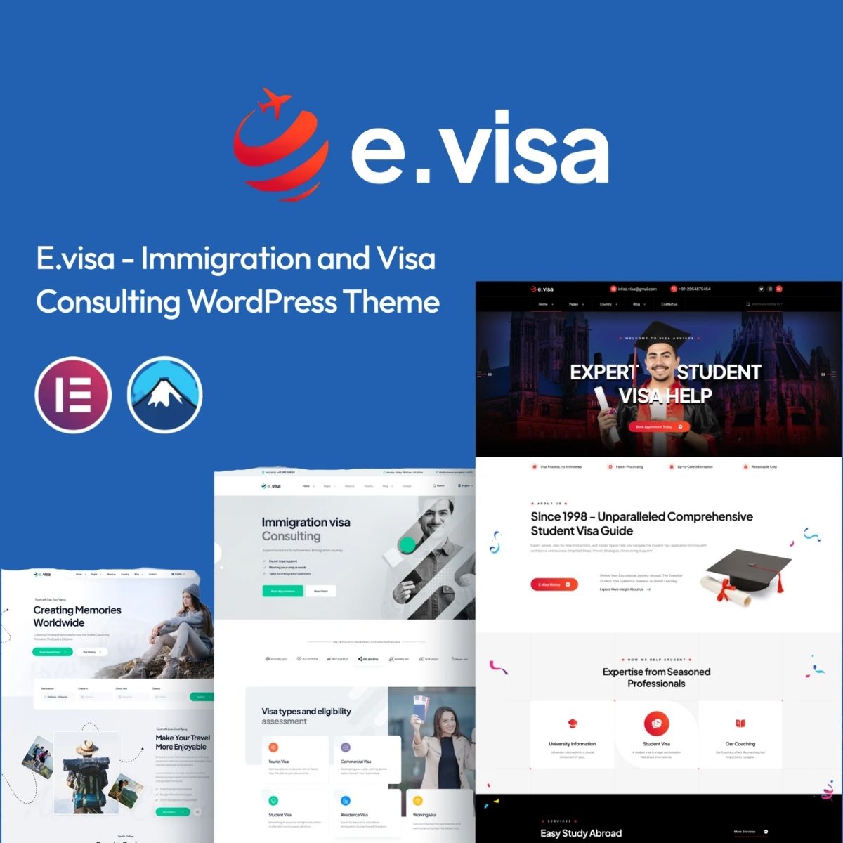 Evisa - Immigration and Visa Consulting WordPress Theme