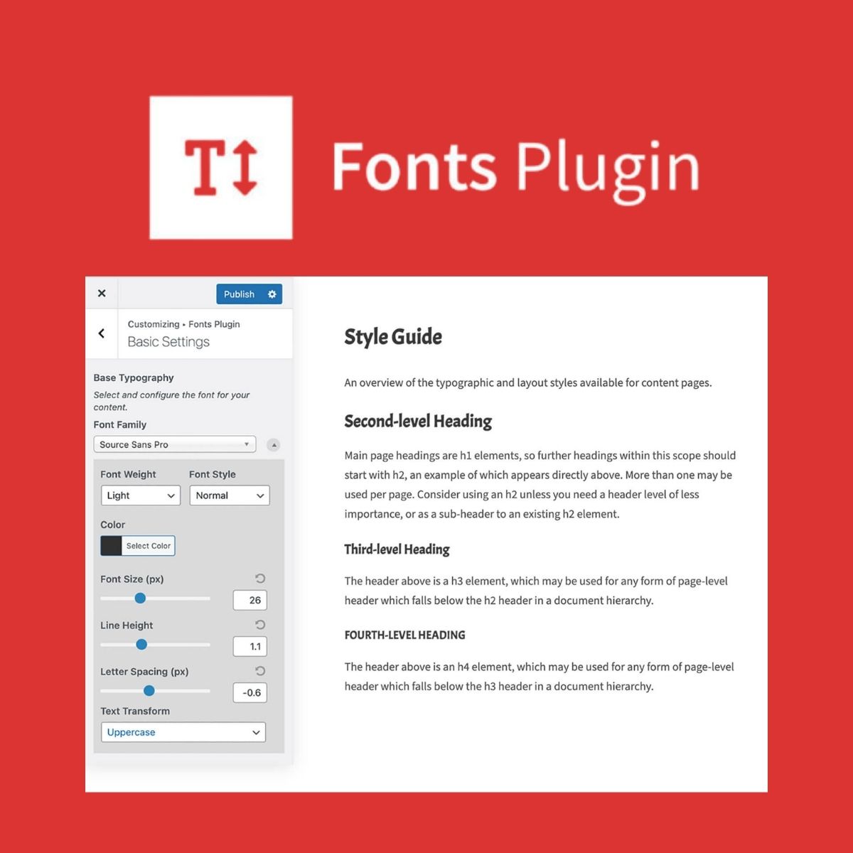 Fonts Plugin Pro - Typography Plugin for WordPress | PluginTheme.net