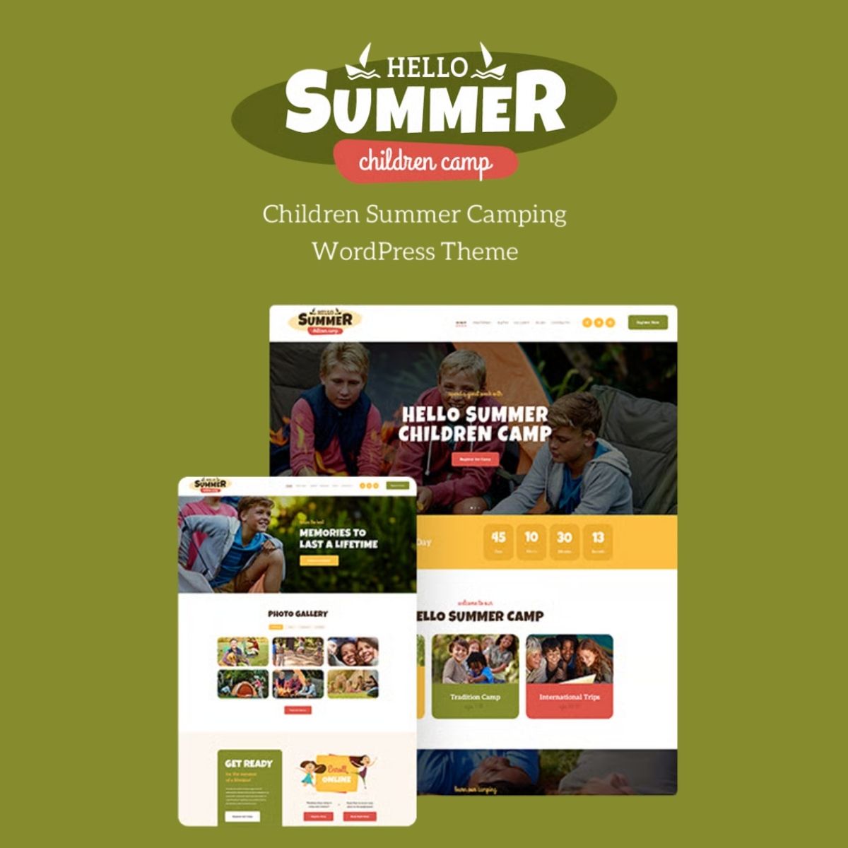 Api Summer Hello Summer - Children Camp WordPress Theme | PluginTheme.net