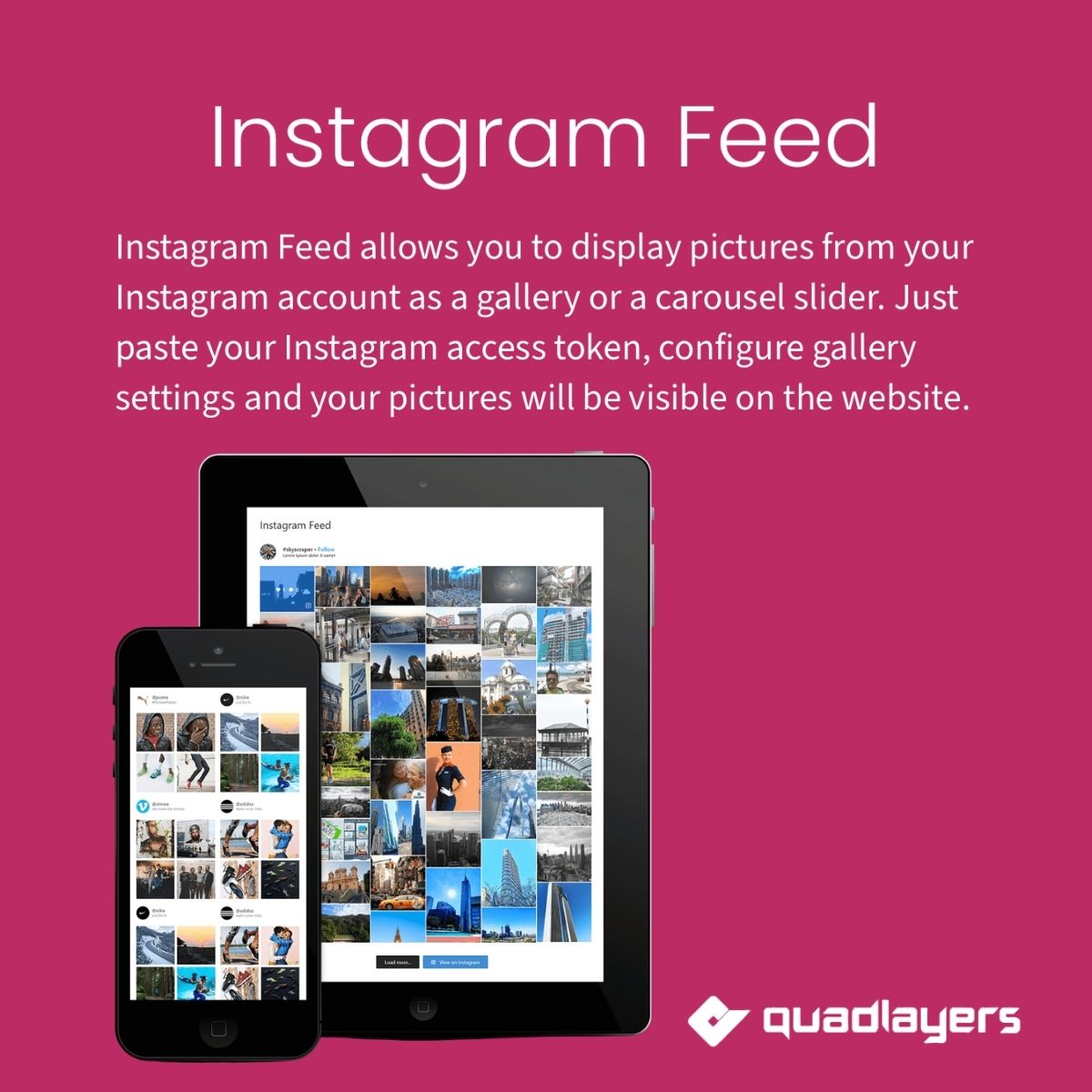 Instagram Feed by Quadlayers