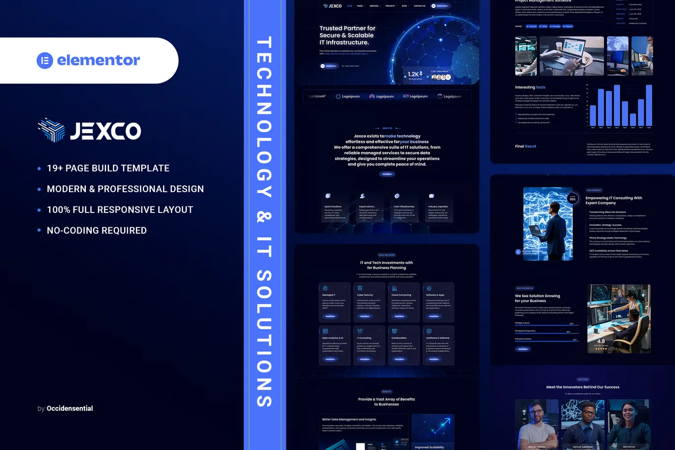 Jexco - Technology & IT Solutions Elementor Template Kit