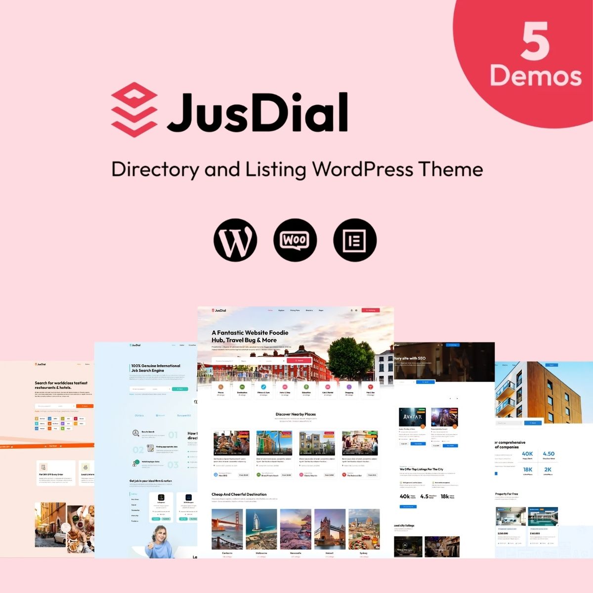 JusDial- Directory and Listing WordPress Theme