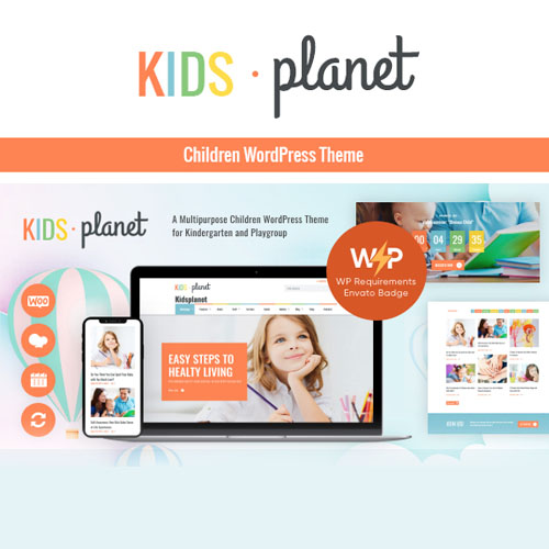 Kids Planet - A Multipurpose Children WordPress Theme for Kindergarten and Playgroup