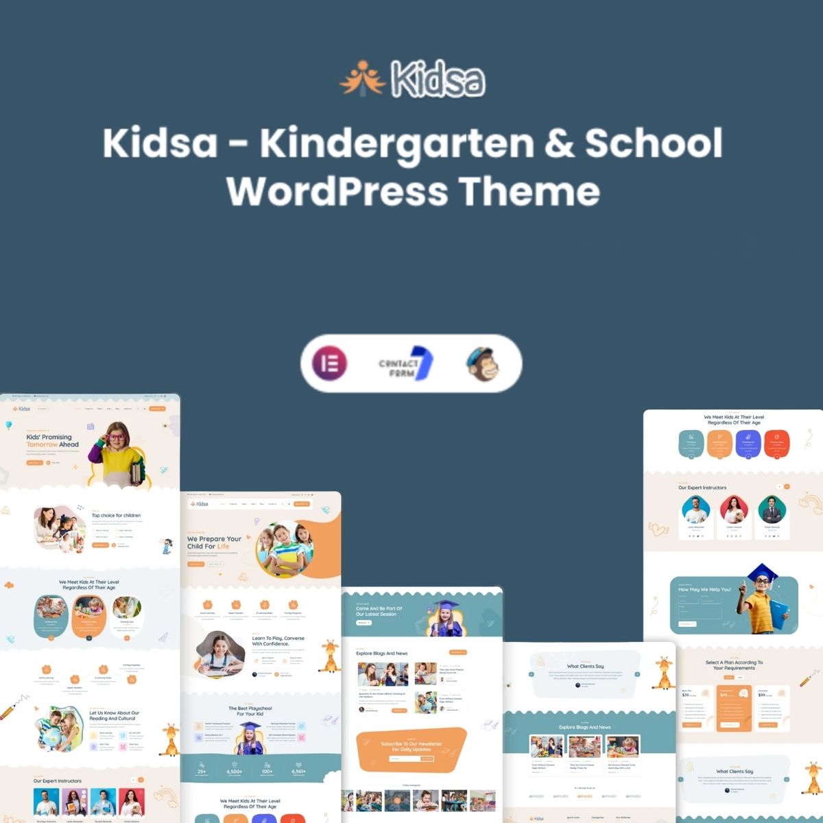 Kidsa - Kindergarten & School WordPress Theme + RTL