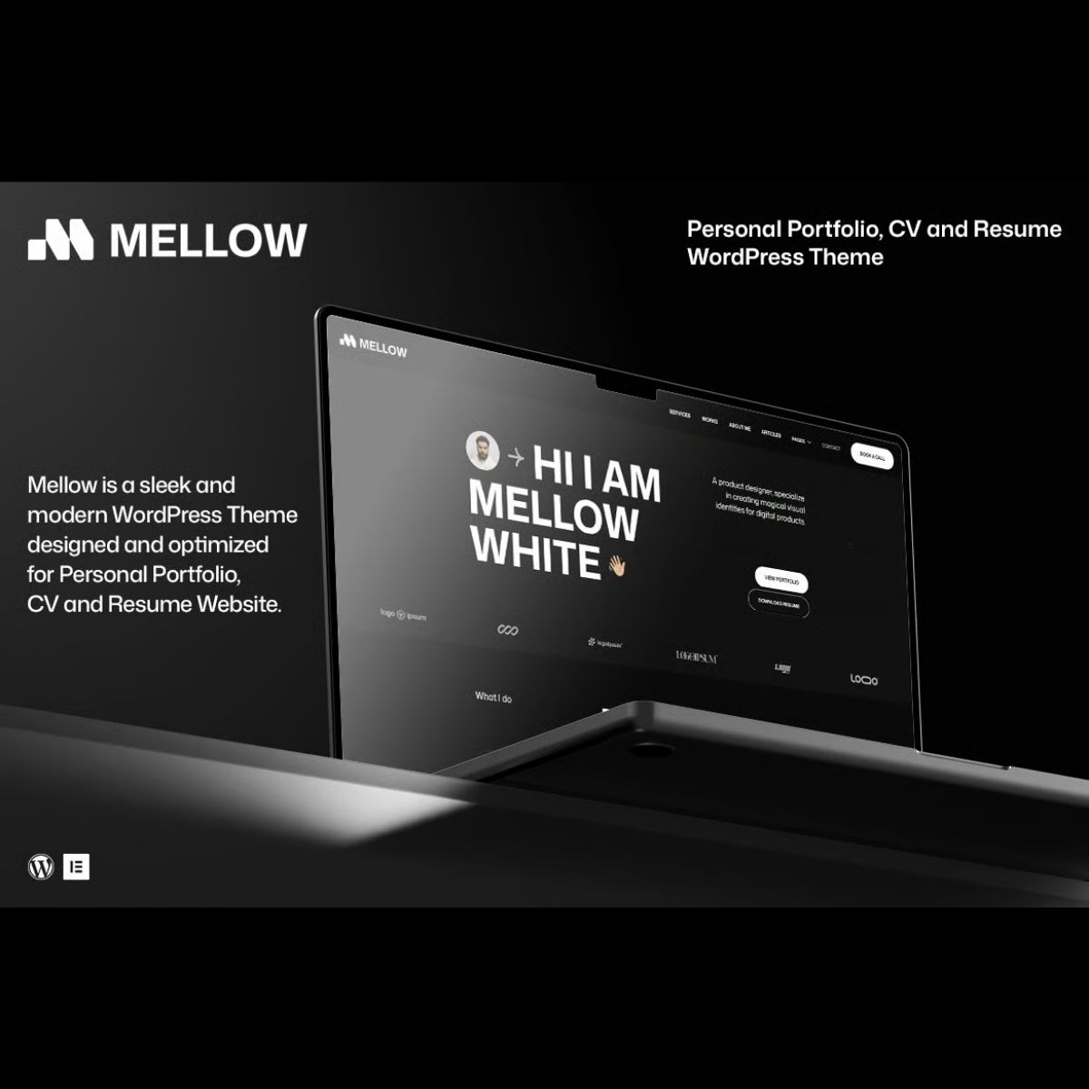 Mellow - Personal Portfolio WordPress Theme | PluginTheme.net