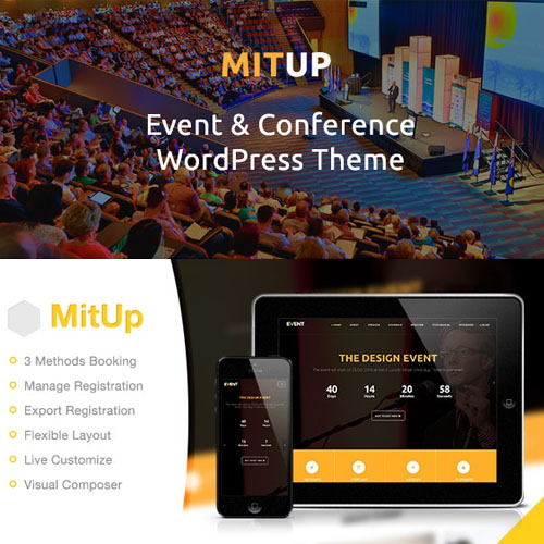 MitUp - Event & Conference WordPress Theme