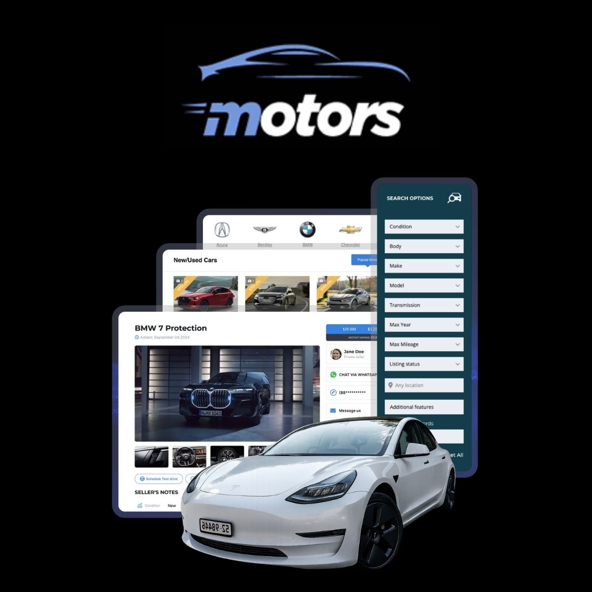 Motors Car Dealer Classifieds Listing Pro