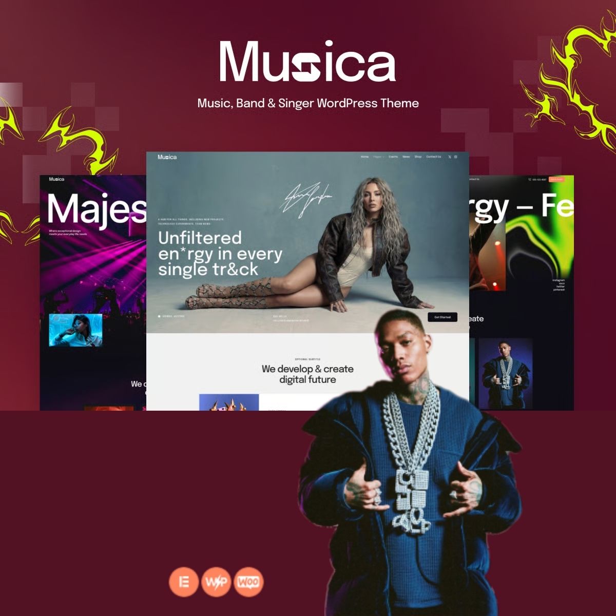 Muzica - Music, Band & Singer WordPress Theme