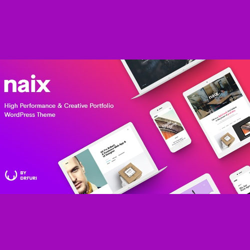 Naix - Creative & High Performance Portfolio WordPress Theme