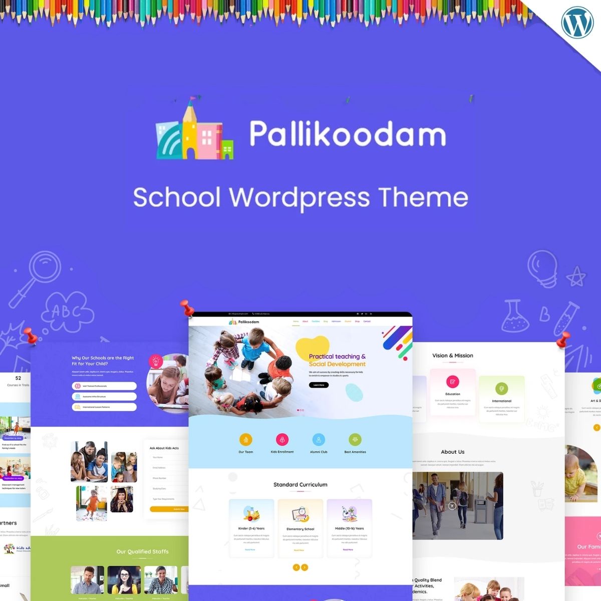 Pallikoodam - School WordPress Theme