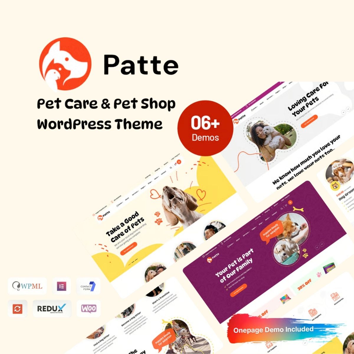 Patte - Pet Care & Pet Shop WordPress Theme