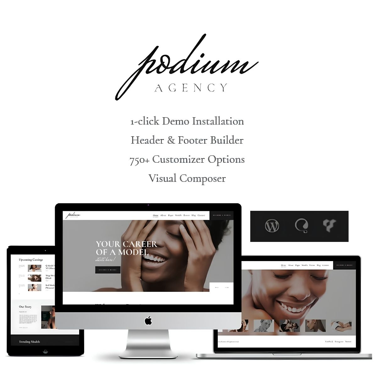 Podium | Fashion Model Agency WordPress Theme