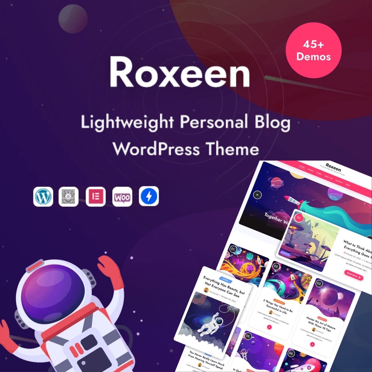 Roxeen | Personal Lightweight WordPress Theme