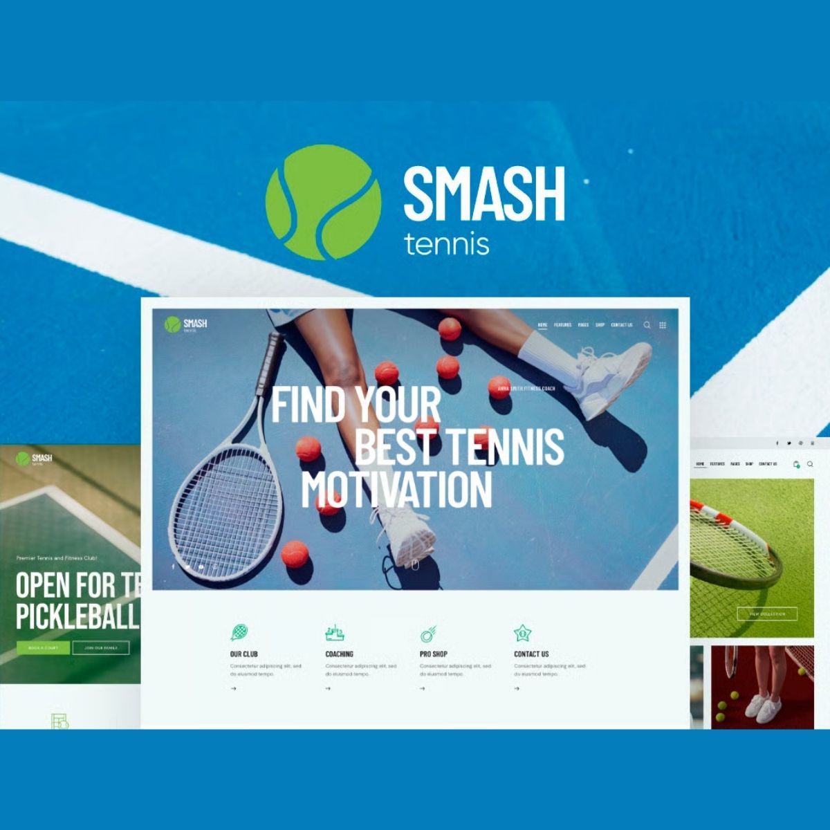 Smash - Padel, Squash & Tennis WordPress Theme